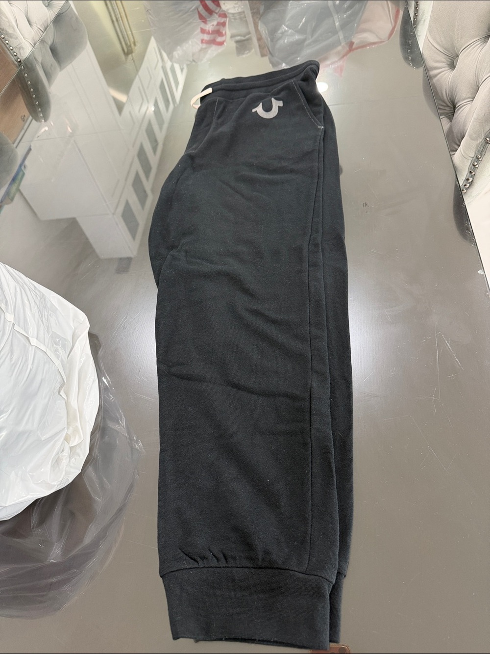 True Religion Black Logo Jogger Pants price includes 3 pairs